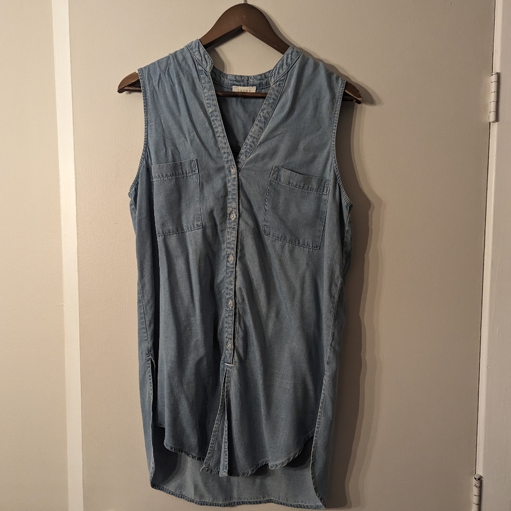 Laura light denim tunic - Picture 1 of 2